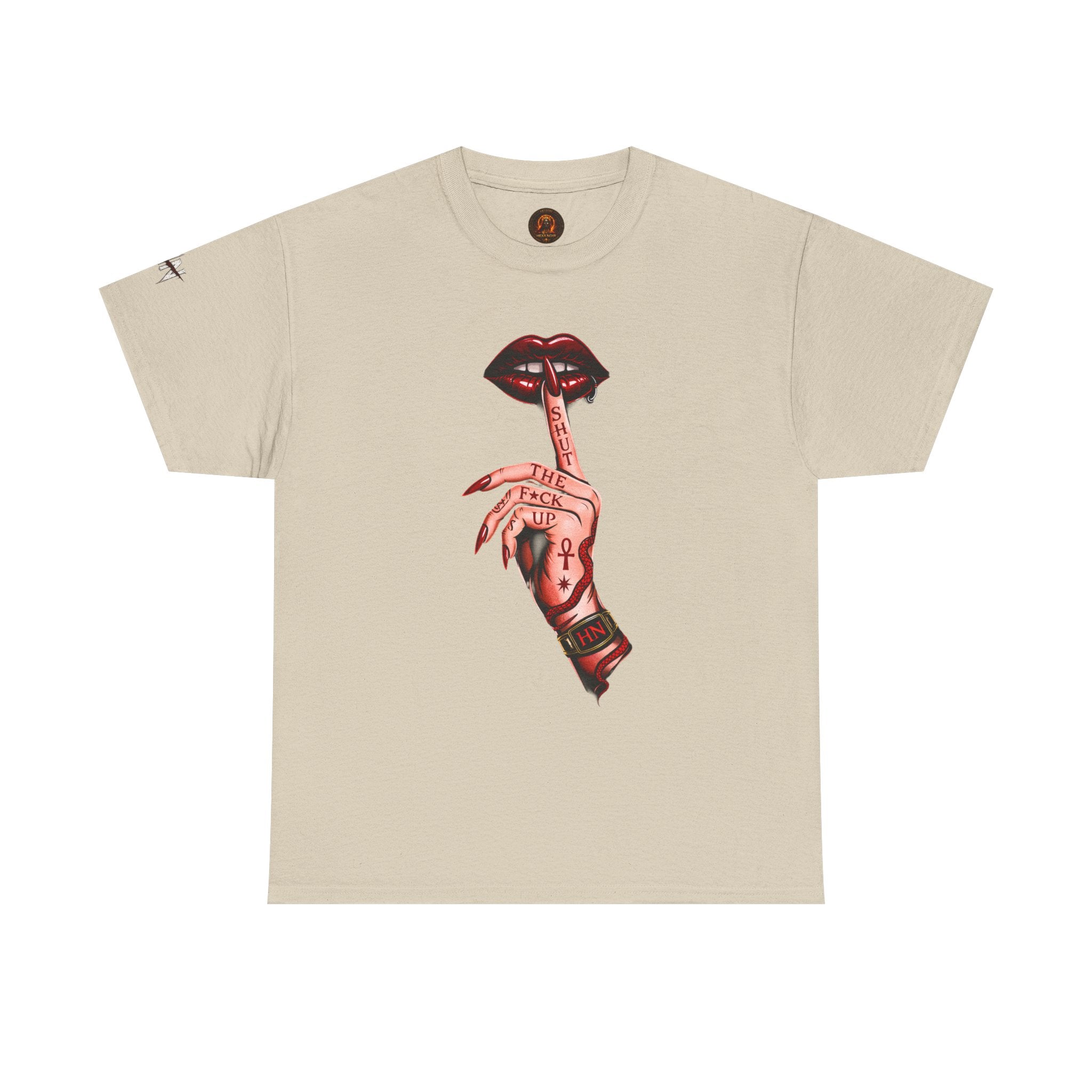 SILENCE. Unisex Statement Graphic Tee — Minimalist Dark Aesthetic