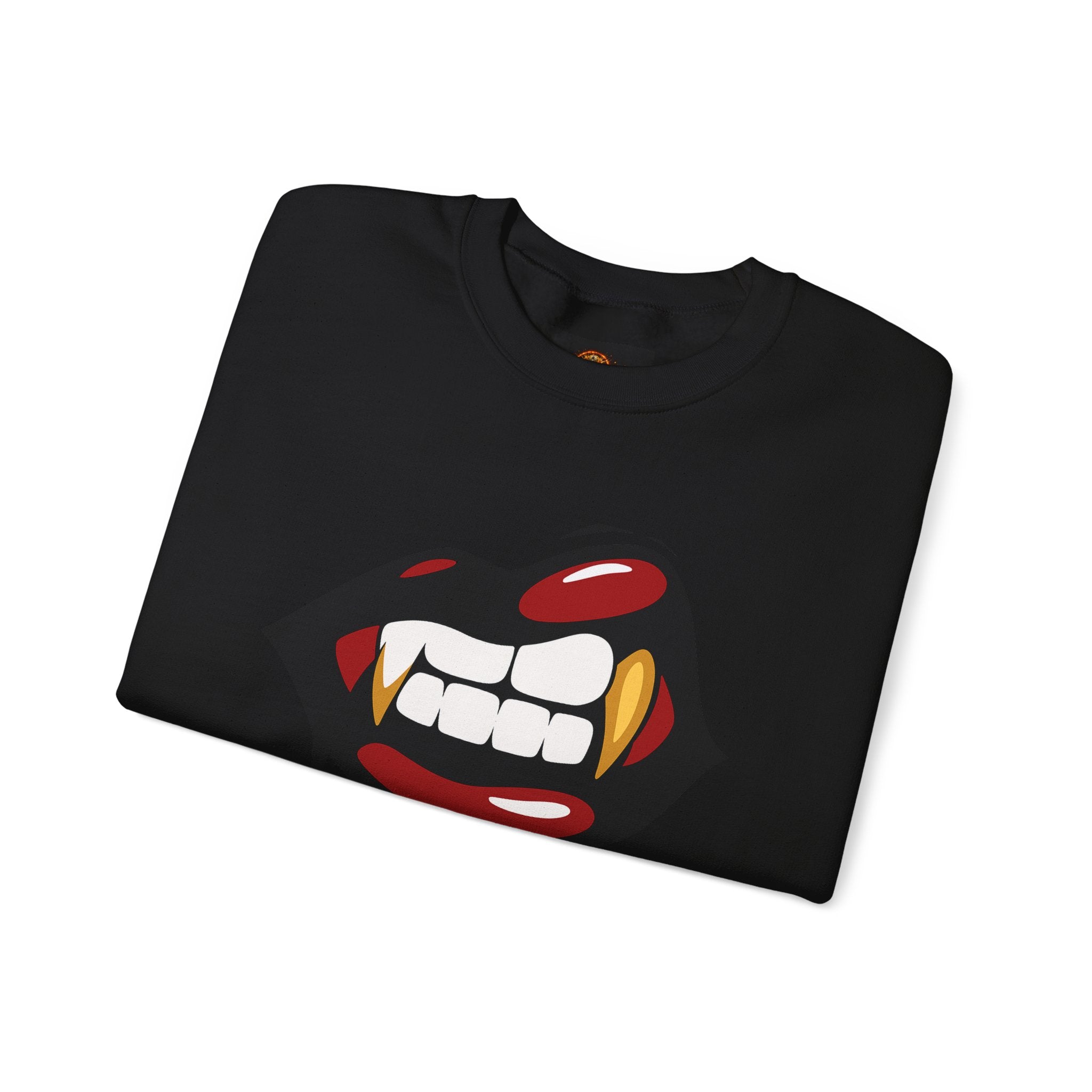 Vampire Bite Crewneck Sweatshirt | Gothic Streetwear | Dark Feminine Fashion | Edgy Alt Style |