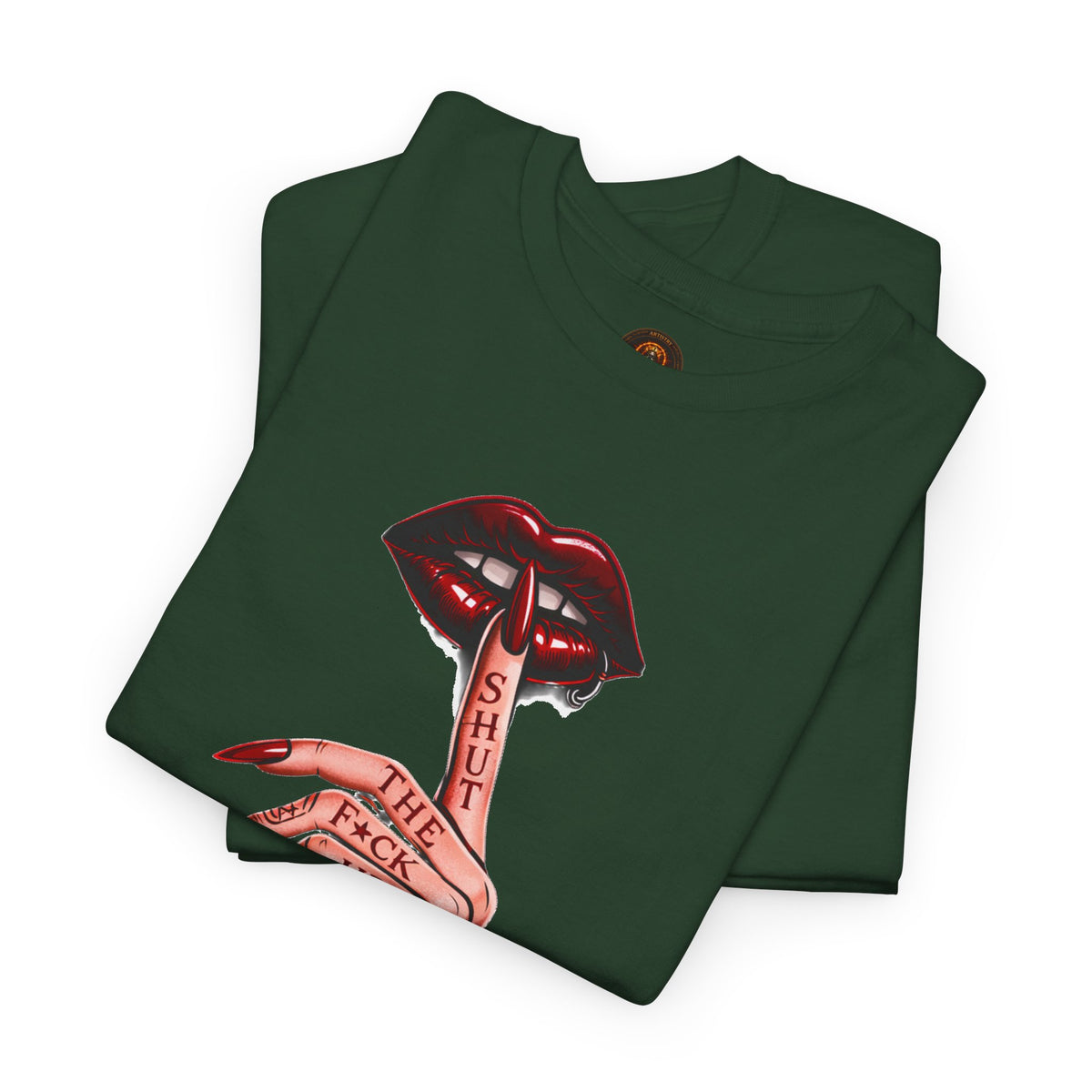 SILENCE. Statement Tee | Gothic Streetwear Shirt | Unisex Dark Aesthetic | Hexa Noir Graphic Tee
