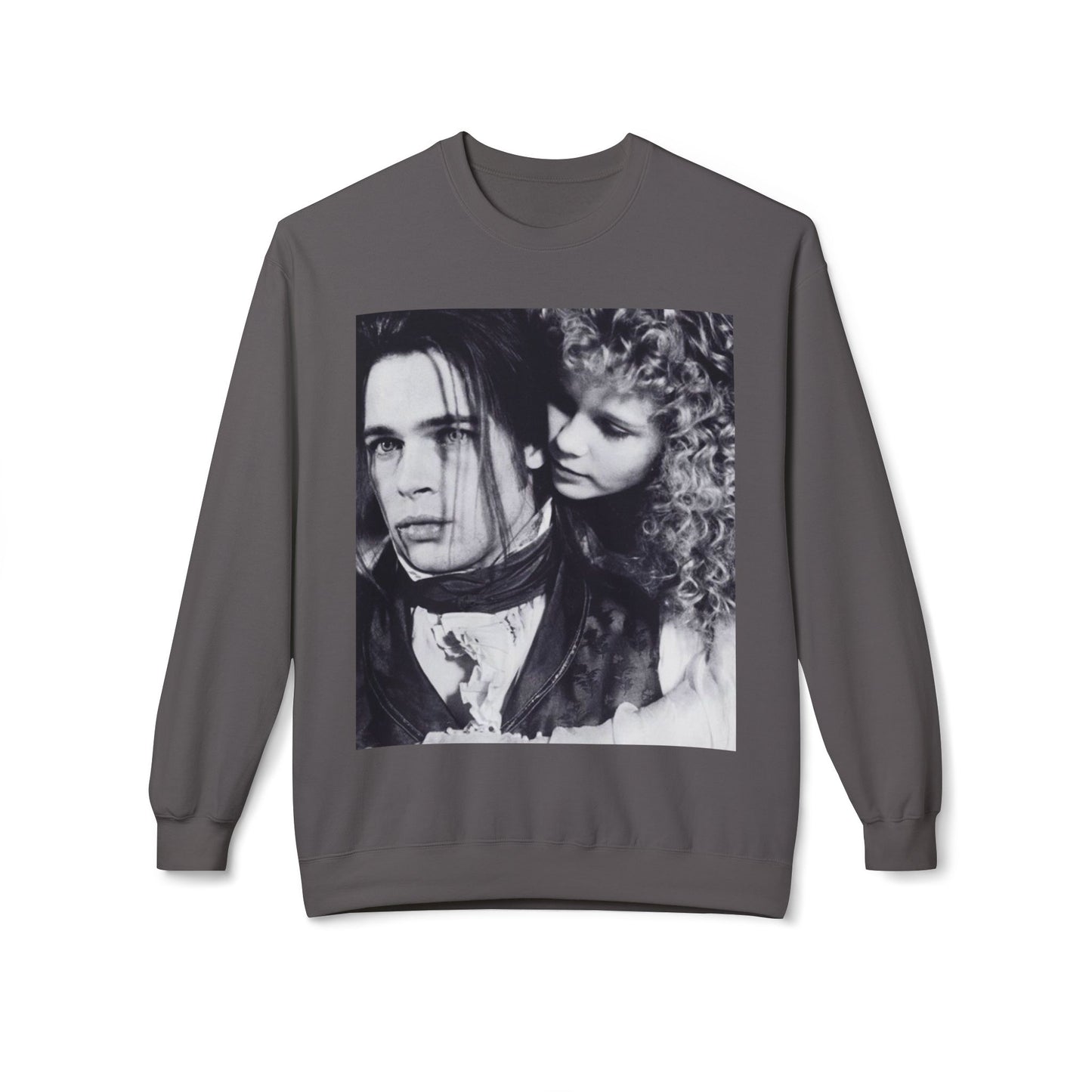 Vampire Romance Fleece Crewneck Sweatshirt, Cozy Sweatshirt, Gothic Fashion
