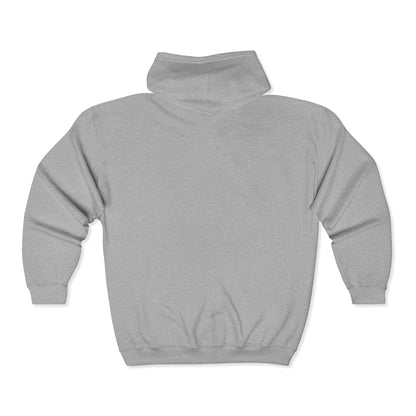 Ashe Graphic Zip Hoodie, Cozy Unisex Hooded Sweatshirt