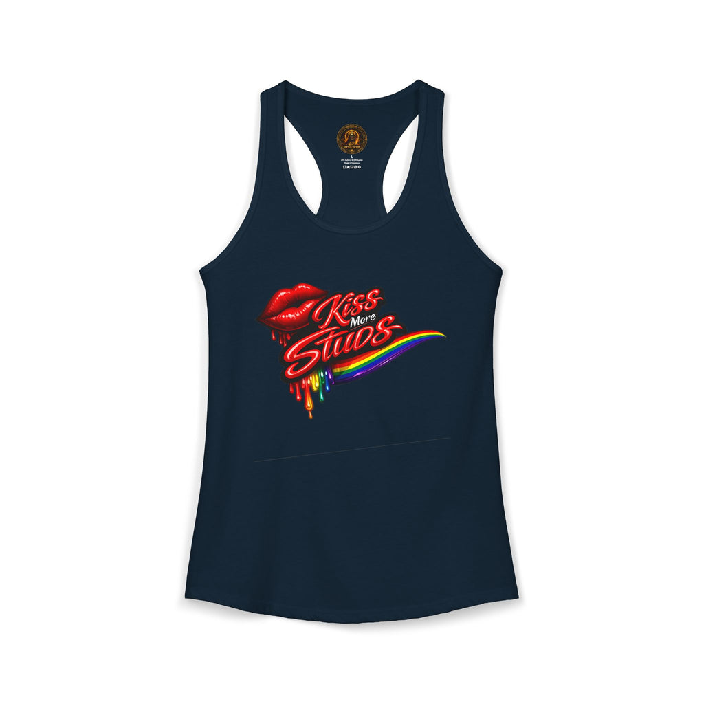 Kiss More Studs Racerback Tank  | Hexa Noir Pride '26