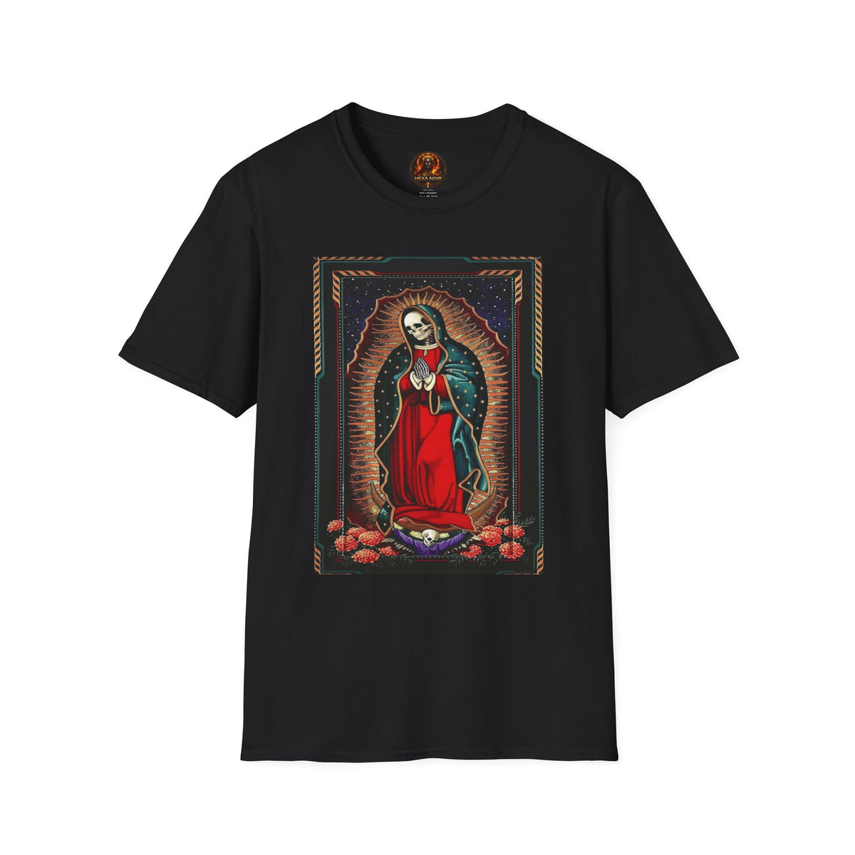 Día de los Muertos Skeleton Virgin T-Shirt, Softstyle Unisex Tee
