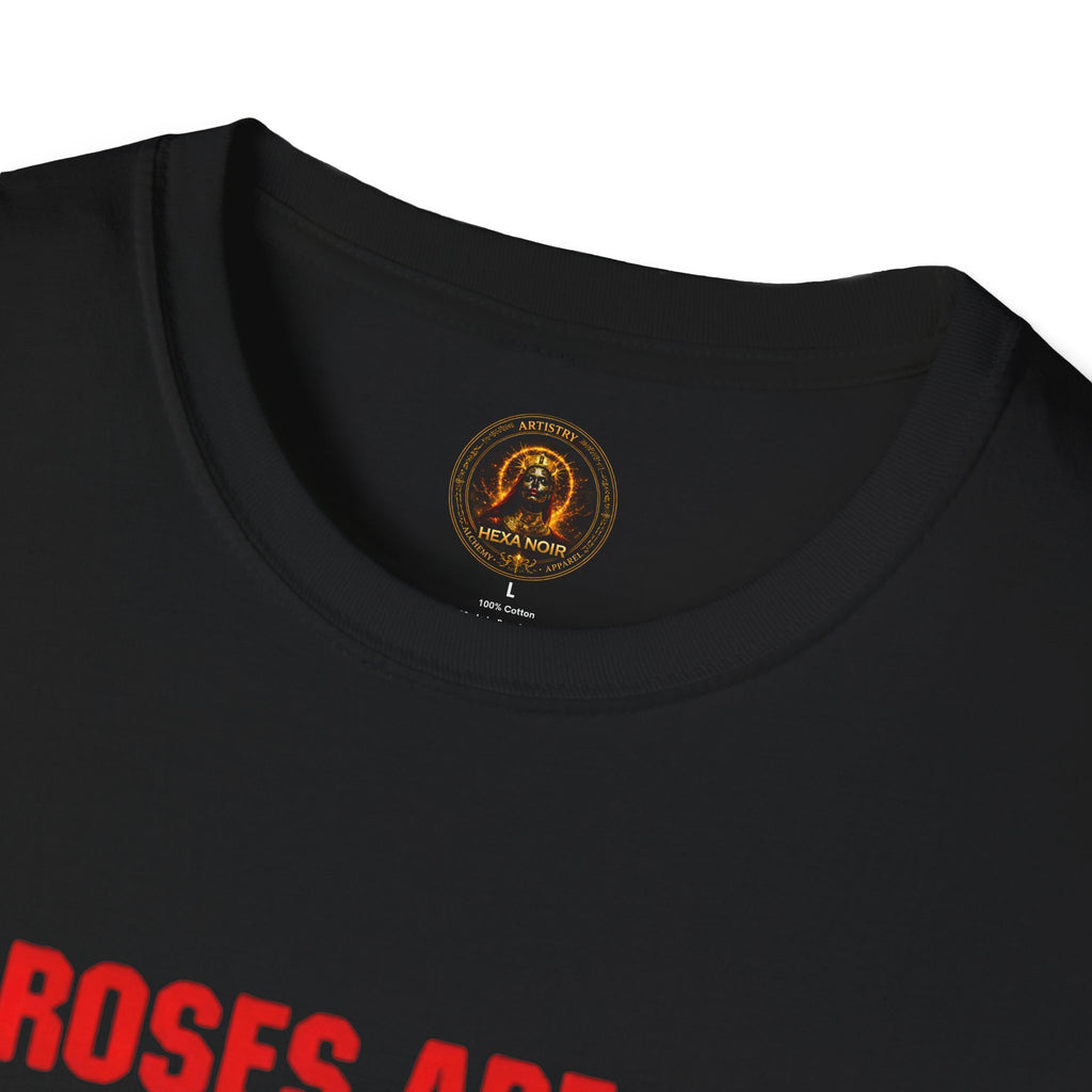 "Roses Are Red, People Are Fake" Unisex Cotton Graphic Tee