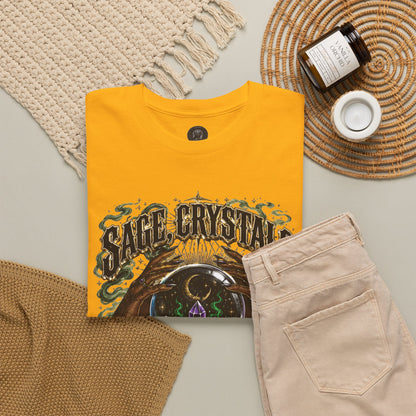 Sage, Crystals, and Trap Music, Casual Wear, Gift for Music Lovers, Spiritual Tee