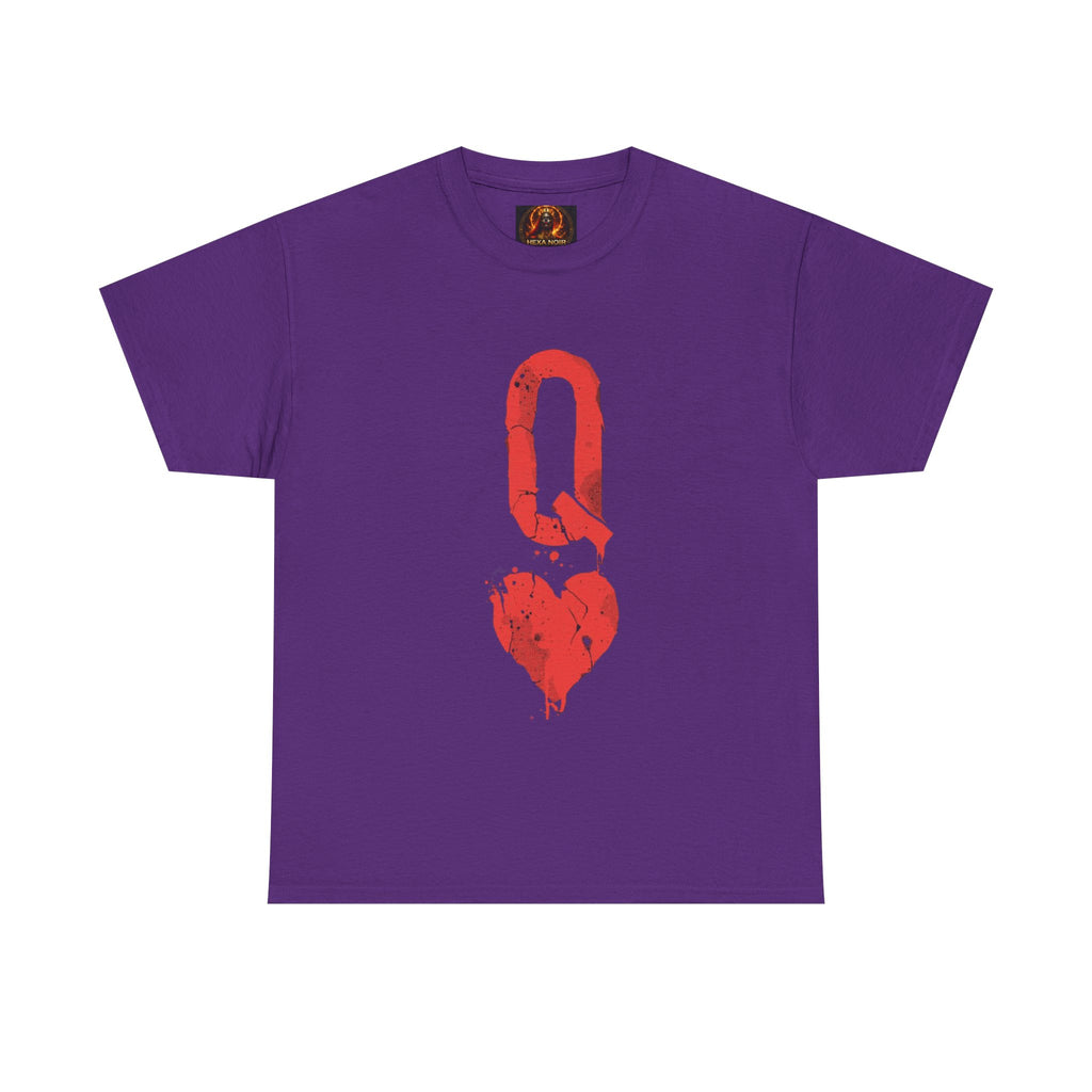 Queen of Hearts Unisex Graphic Tee — Romantic Playing Card Design