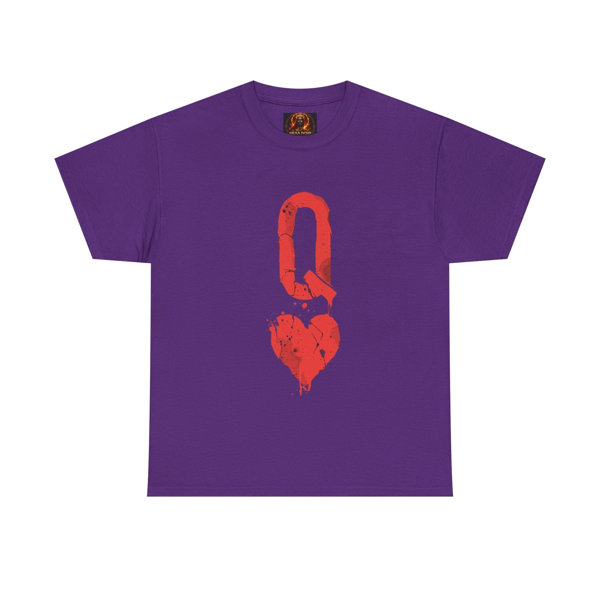 Queen of Hearts Unisex Graphic Tee — Romantic Playing Card Design