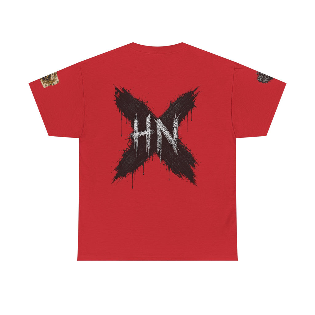 Thick & Thriving Graphic Tee — Bold Gothic Lettering with Distressed X Back