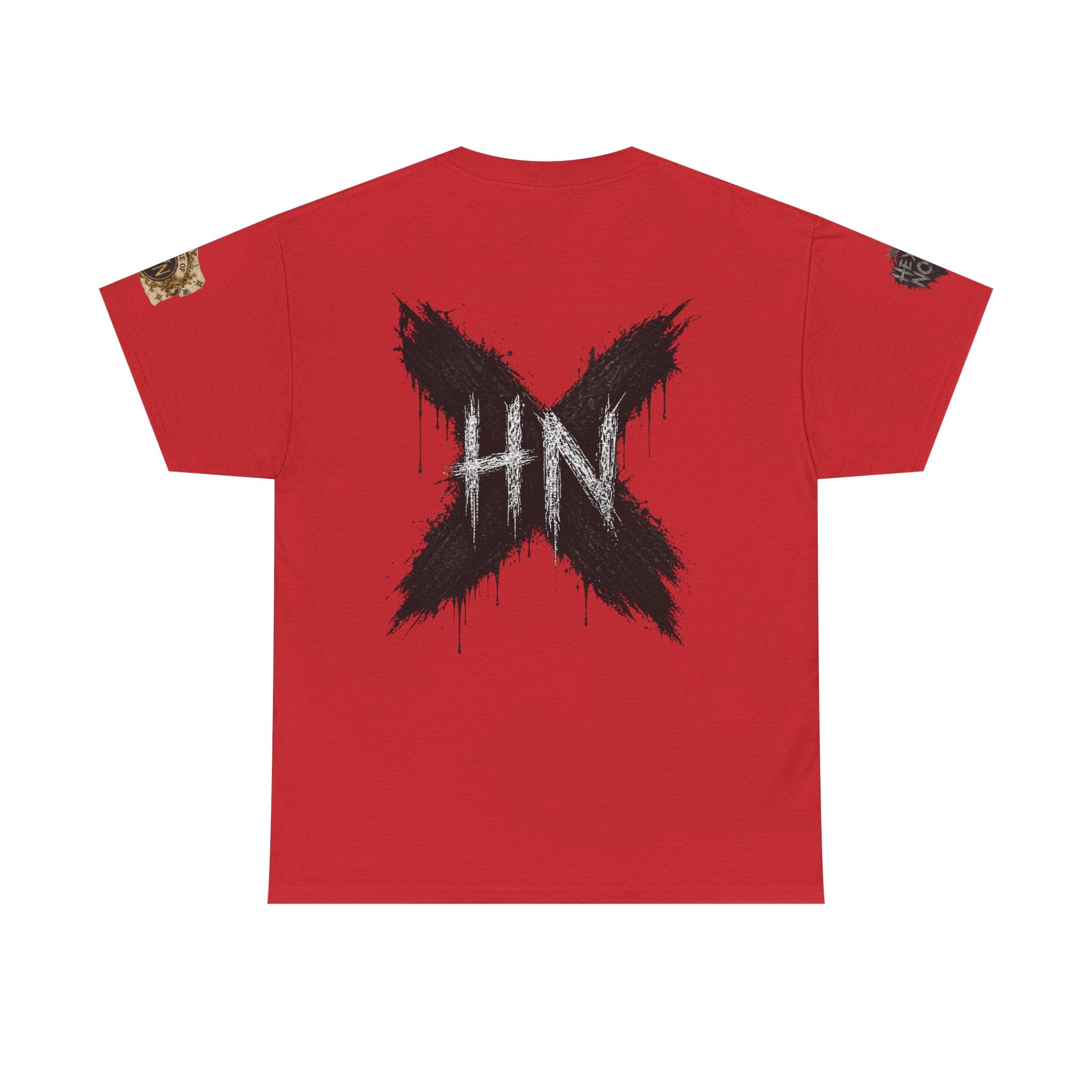 Thick & Thriving Graphic Tee — Bold Gothic Lettering with Distressed X Back