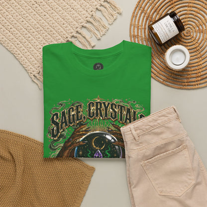 Sage, Crystals, and Trap Music, Casual Wear, Gift for Music Lovers, Spiritual Tee