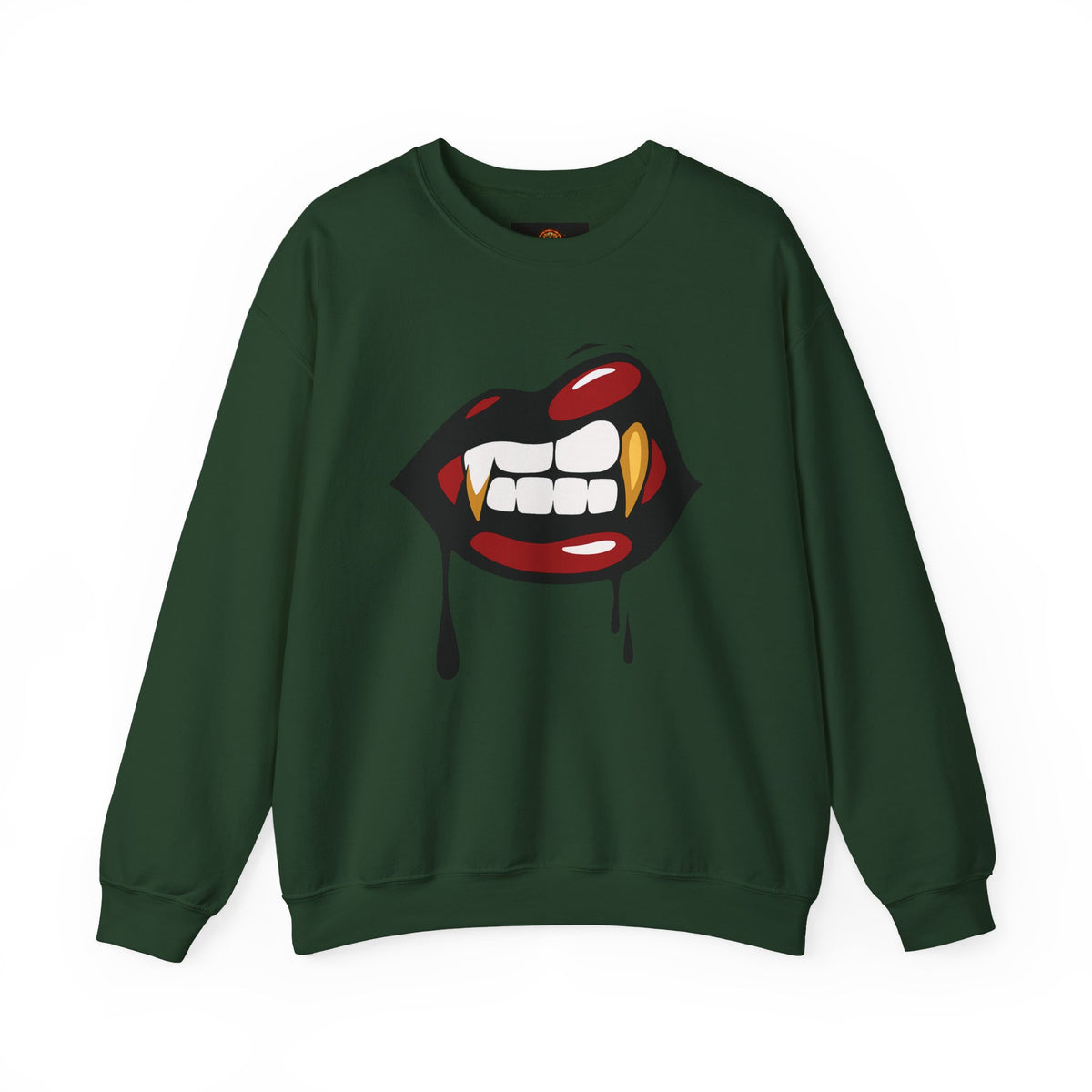 Vampire Bite Crewneck Sweatshirt | Gothic Streetwear | Dark Feminine Fashion | Edgy Alt Style |