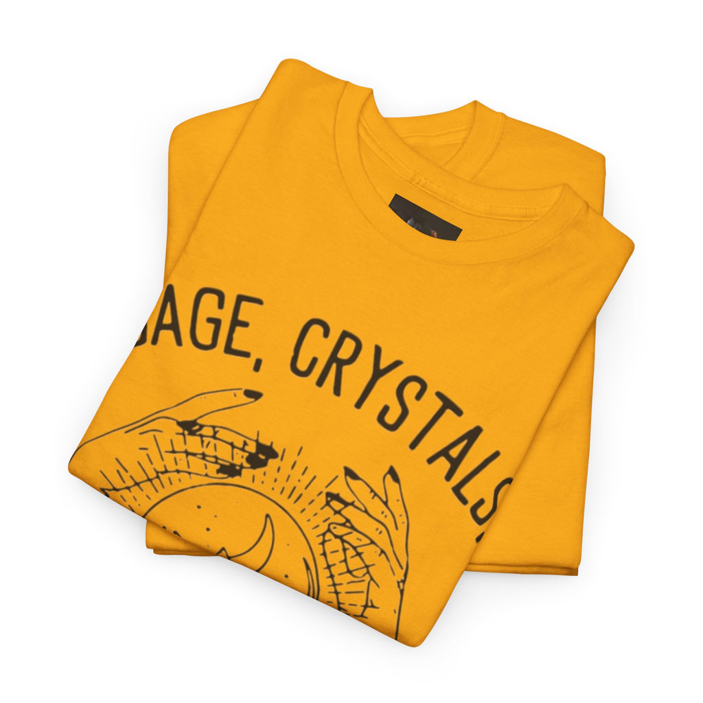 Salvia, Cristalli e Trap Music, Abbigliamento casual, Regalo per amanti della musica, Maglietta spirituale