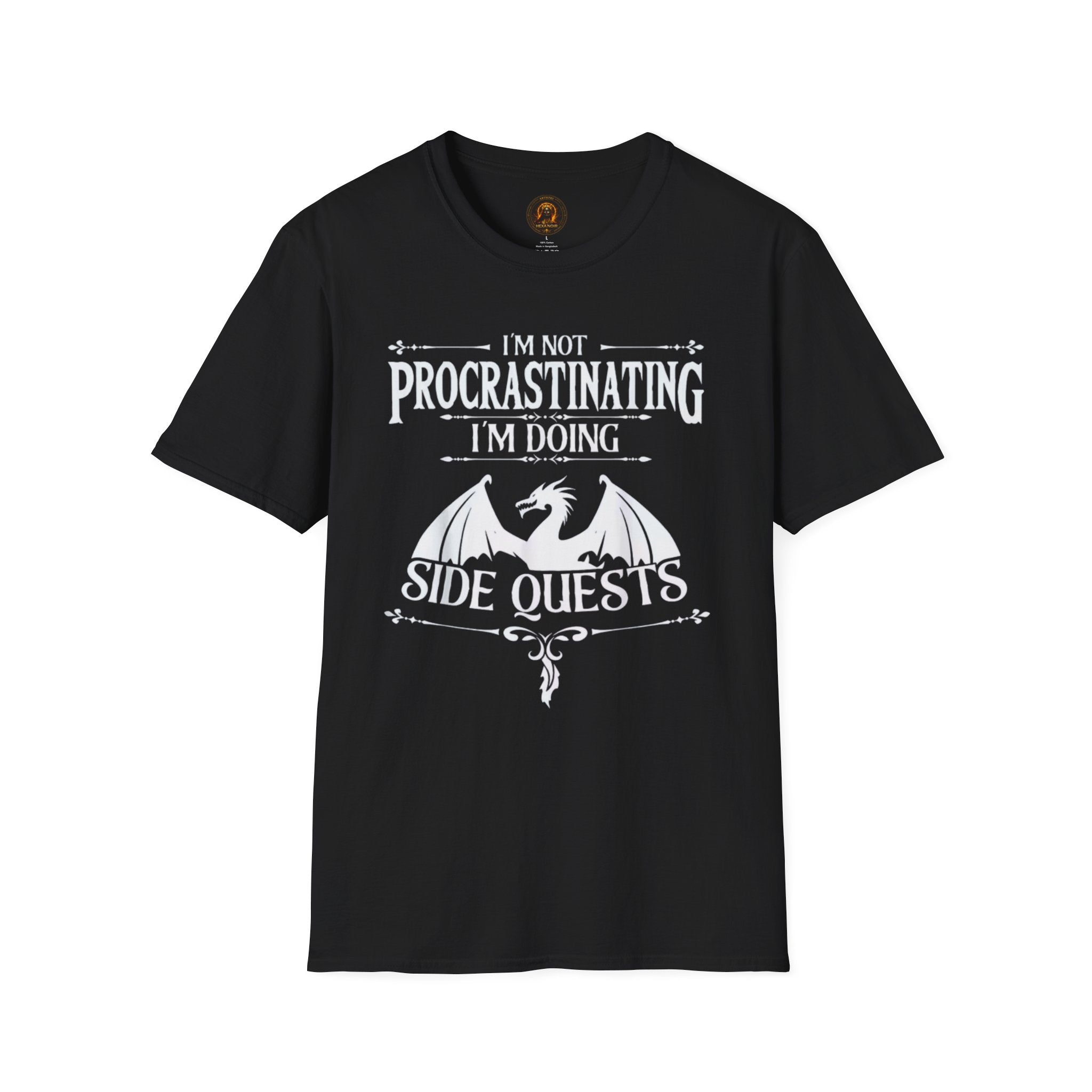 "I'm Not Procrastinating I'm Doing Side Quests" Dragon Gamer Tee