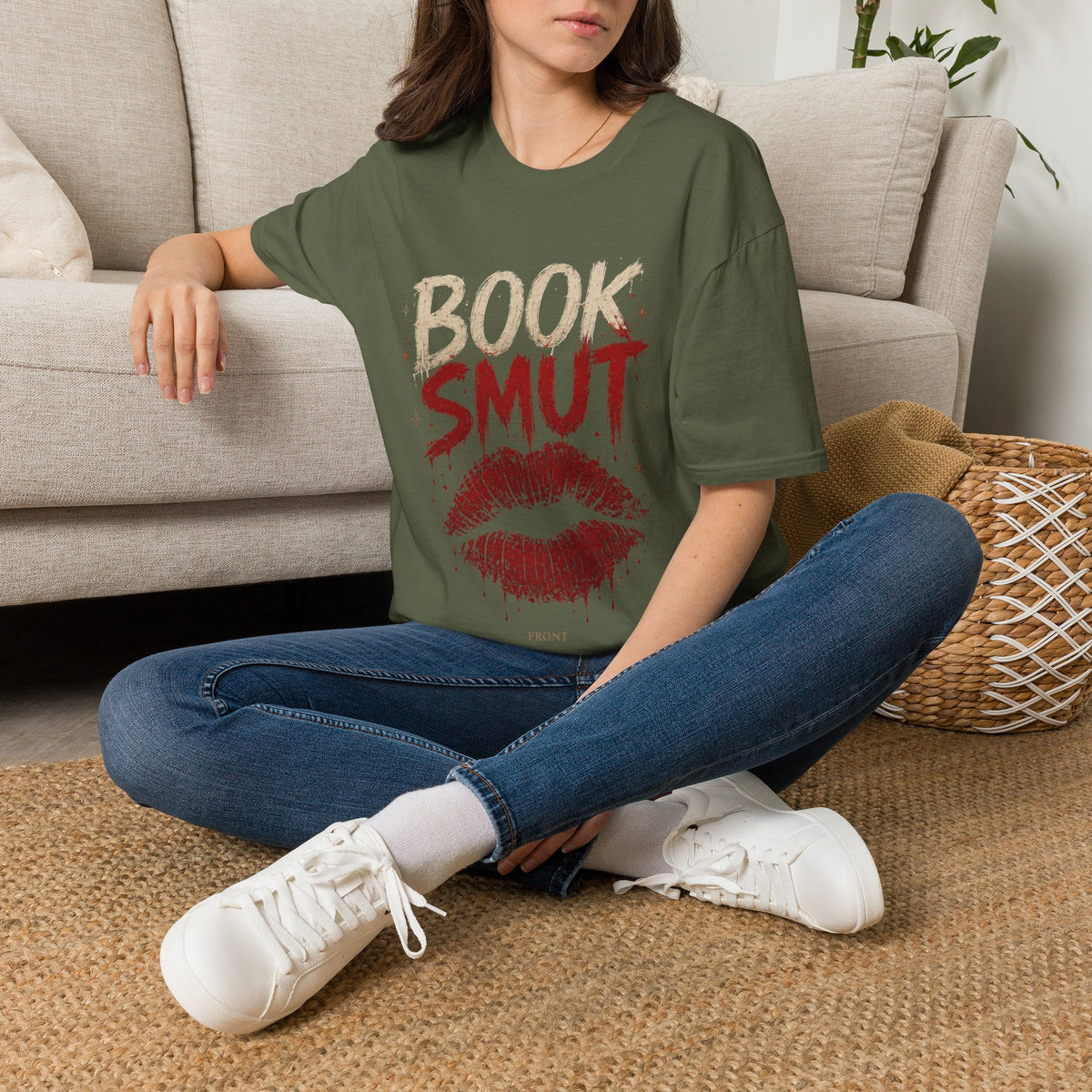 Book Smug  Lettering Tee  – Dark Romance Reader Aesthetic