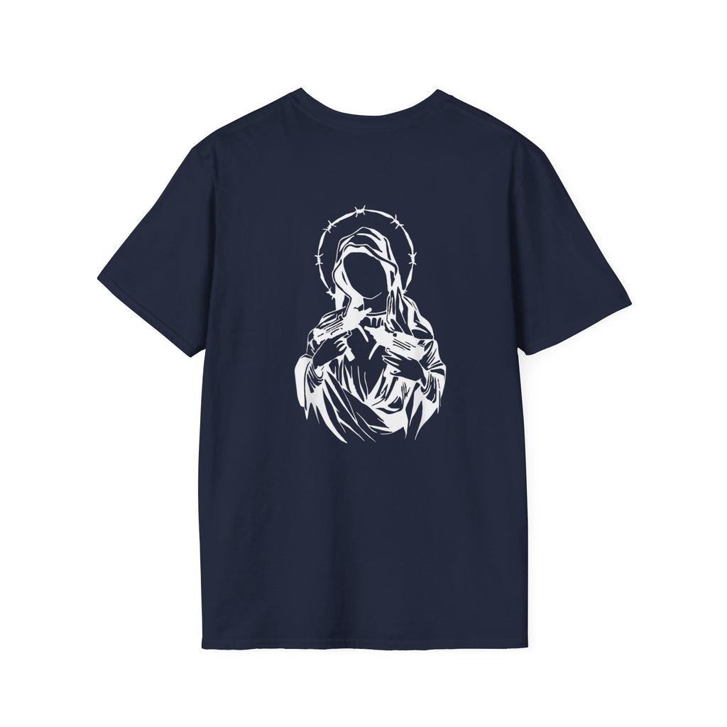 Sacred Mary Outline Minimalist Madonna T-Shirt
