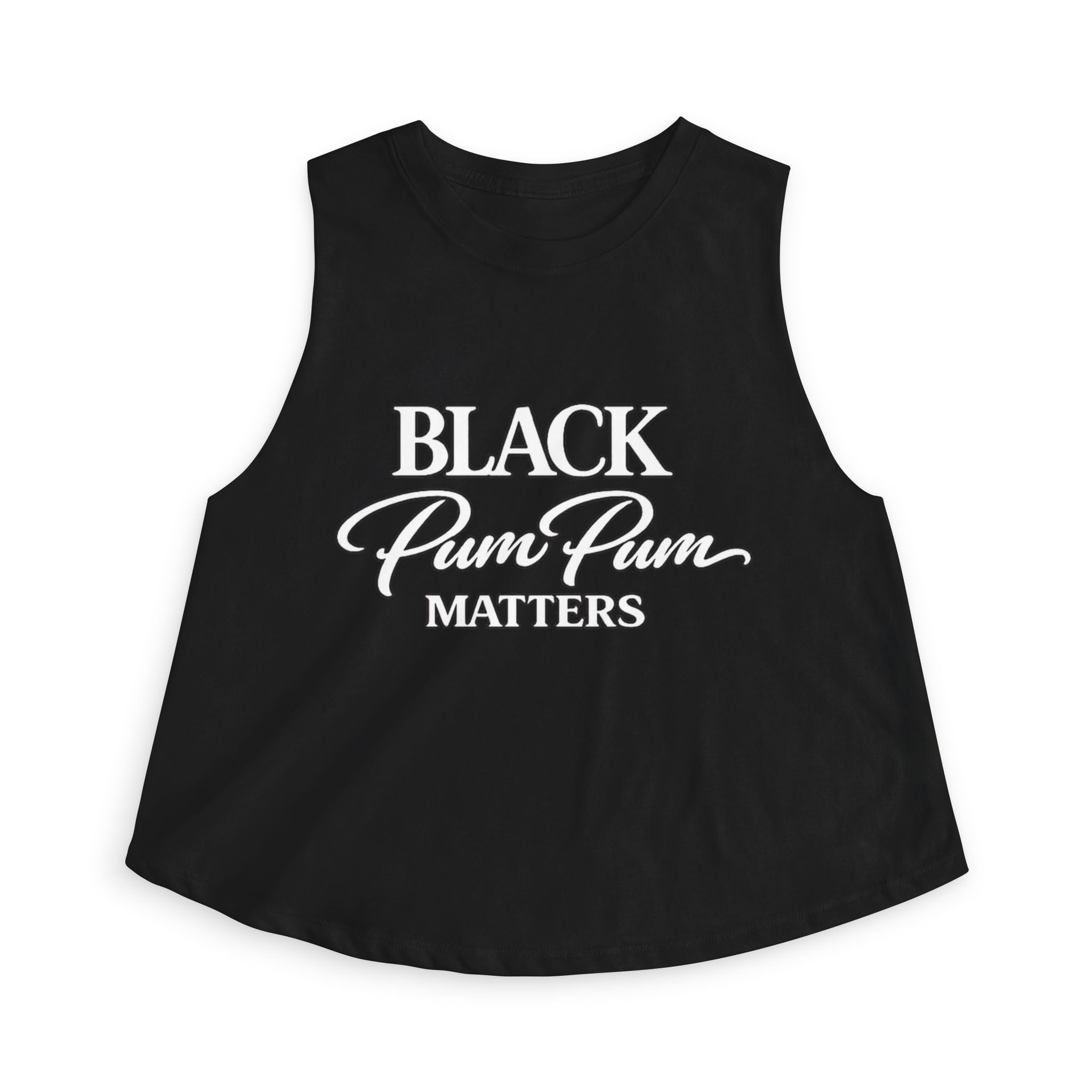 House of H/N Black Pum Pum Matters Crop Top