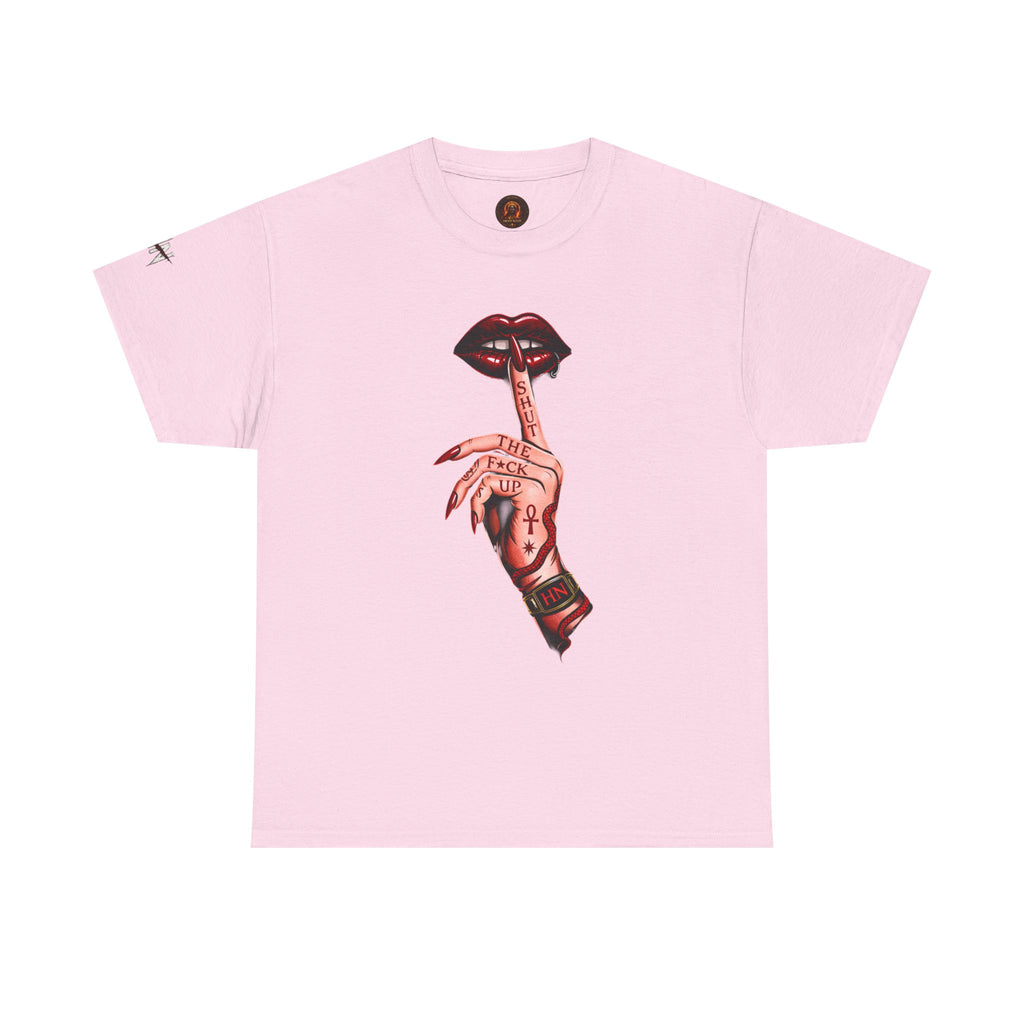 SILENCE. Unisex Statement Graphic Tee — Minimalist Dark Aesthetic