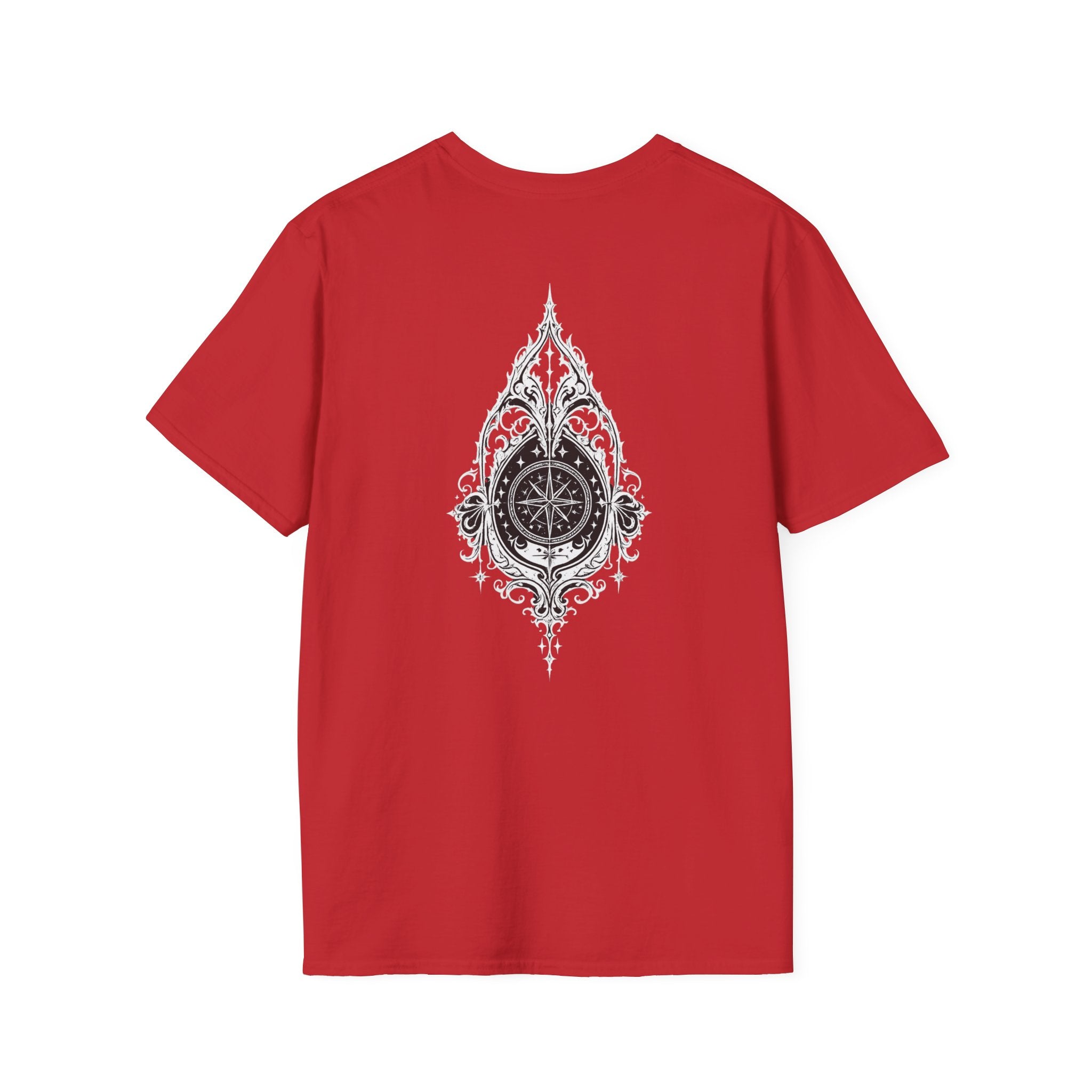 Compass Rose Vintage Nautical Back Print Unisex Graphic Tee