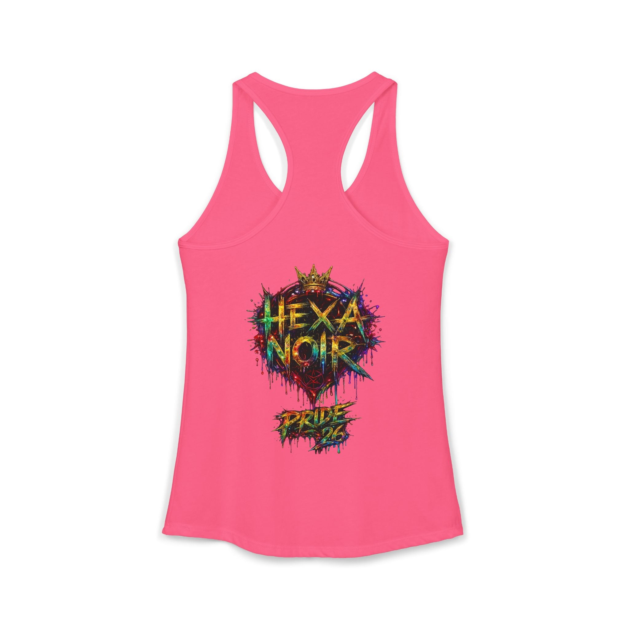 Kiss More Trans Girls Racerback Tank | Hexa Noir Pride '26 Collection