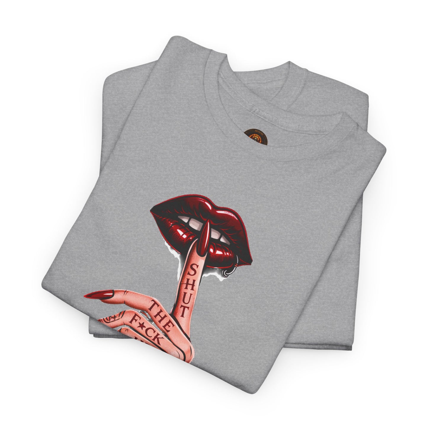 SILENCE. Statement Tee | Gothic Streetwear Shirt | Unisex Dark Aesthetic | Hexa Noir Graphic Tee
