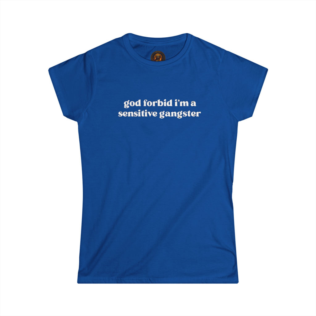 Sensitive Gangster Women's Sarcastic Graphic Tee