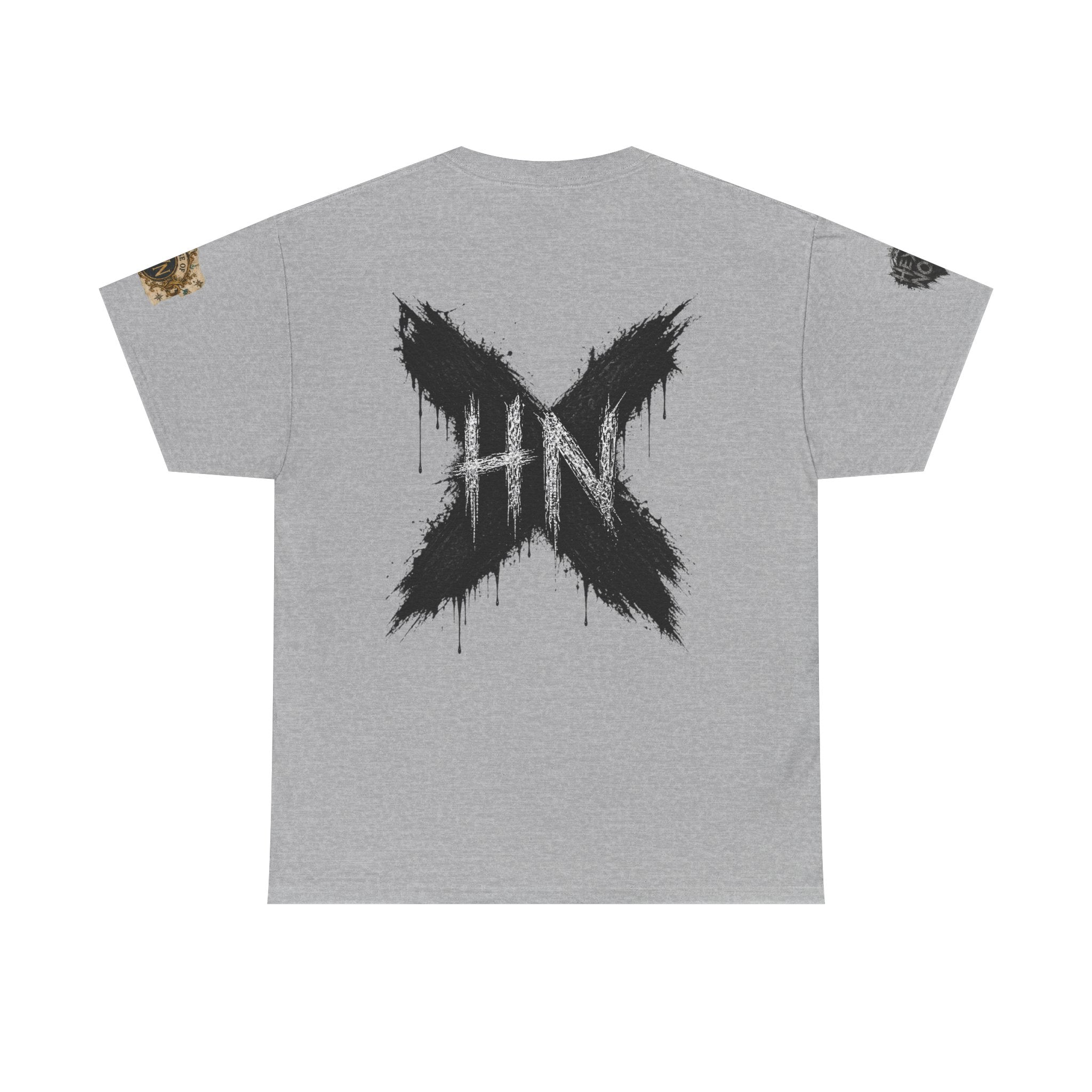 Thick & Thriving Graphic Tee — Bold Gothic Lettering with Distressed X Back