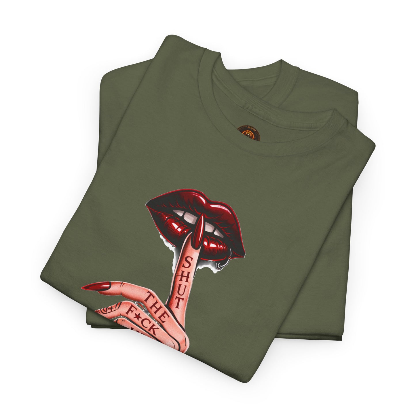 SILENCE. Statement Tee | Gothic Streetwear Shirt | Unisex Dark Aesthetic | Hexa Noir Graphic Tee