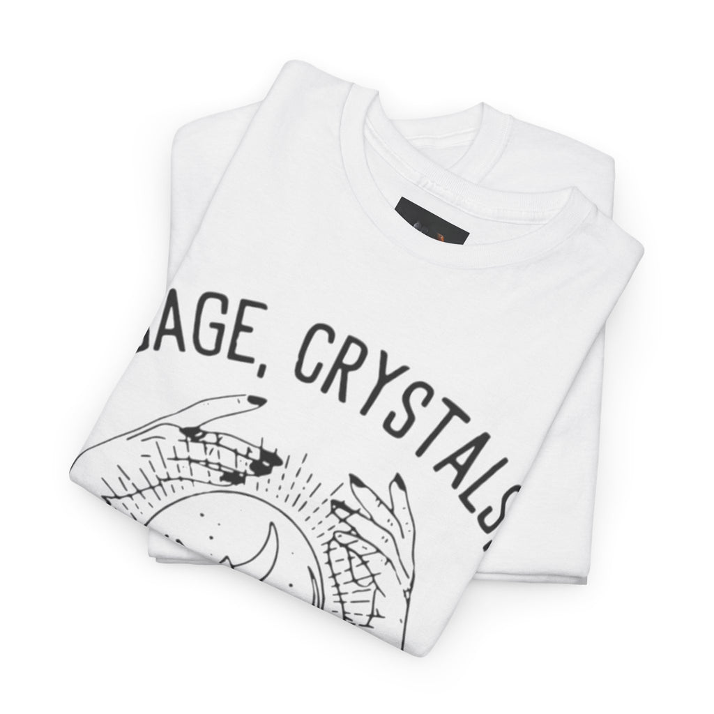 Salvia, Cristalli e Trap Music, Abbigliamento casual, Regalo per amanti della musica, Maglietta spirituale