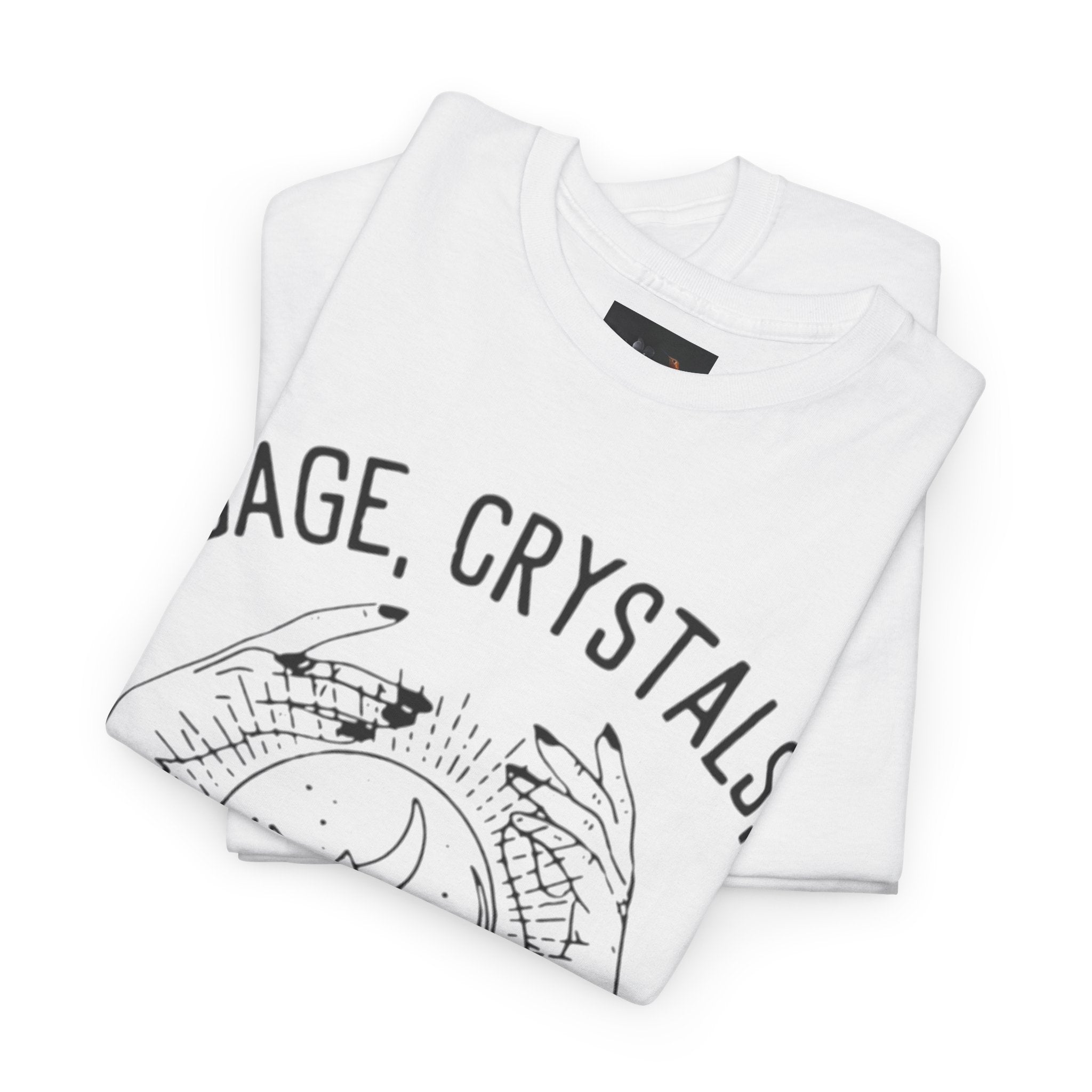 Salvia, Cristalli e Trap Music, Abbigliamento casual, Regalo per amanti della musica, Maglietta spirituale