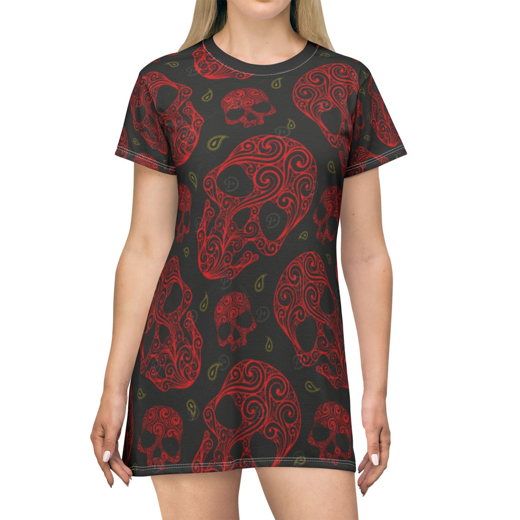 Blood Rose Skull Dress – Gothic Luxe Collection