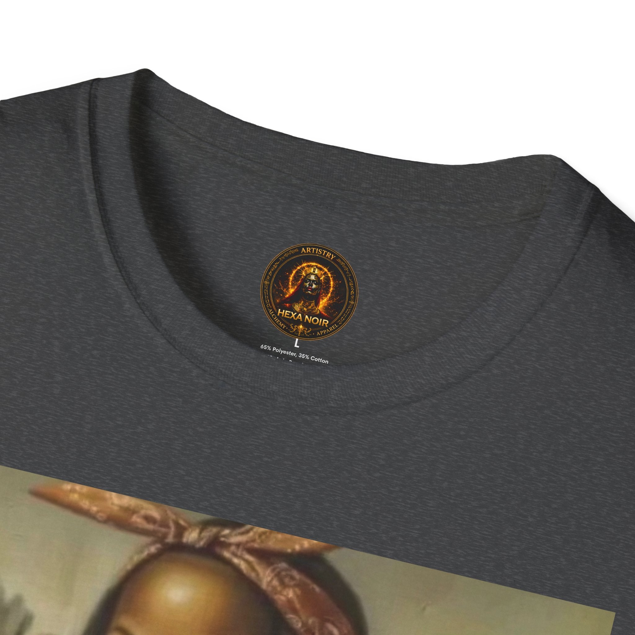 Mona Lisa Sipping Tea Unisex Graphic Tee — Vintage Renaissance Art