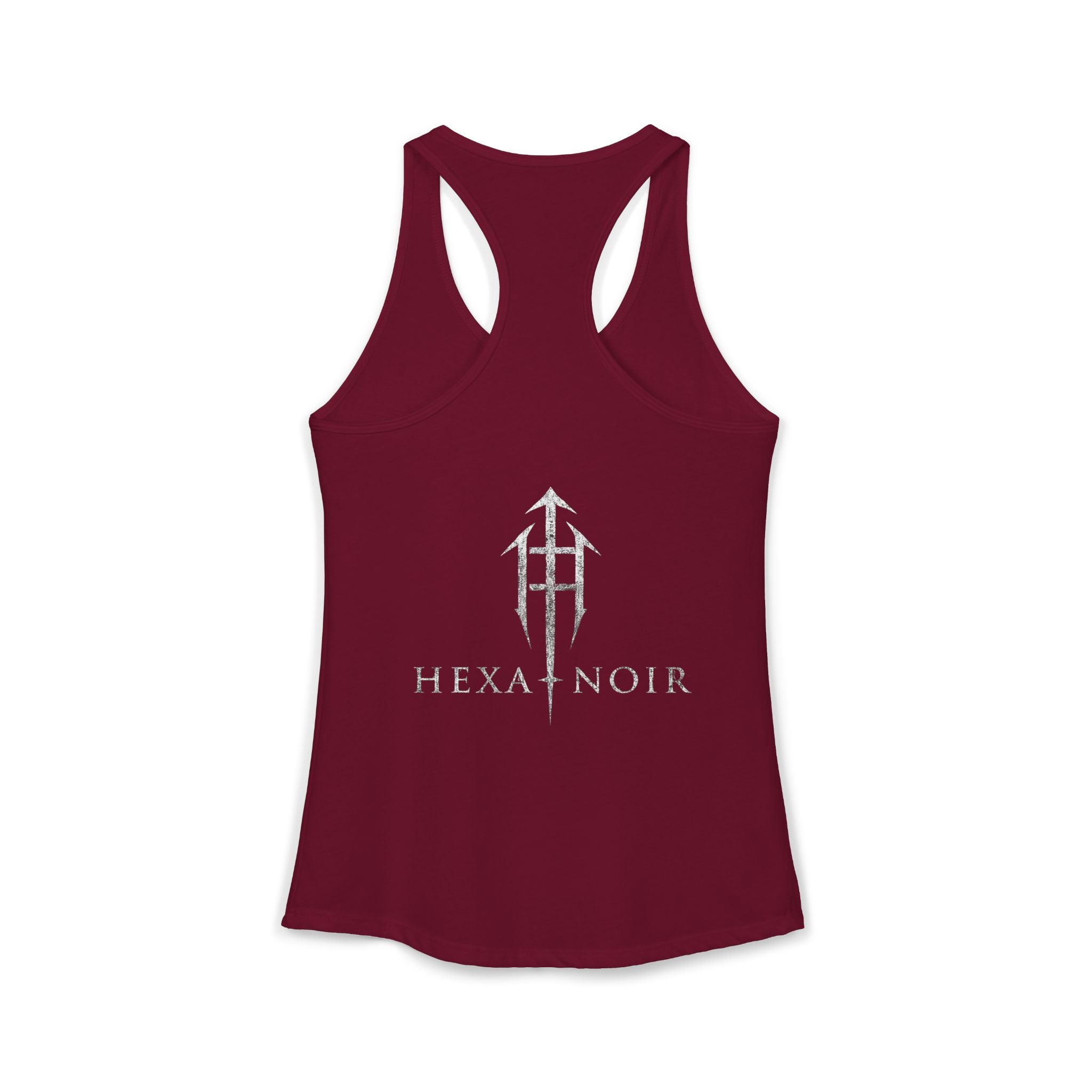 HEXA NOIR NOCTURNAL: Hallowed Nocturnal Saints Tank | Gothic Skull Floral Racerback | Dark Spiritual Streetwear