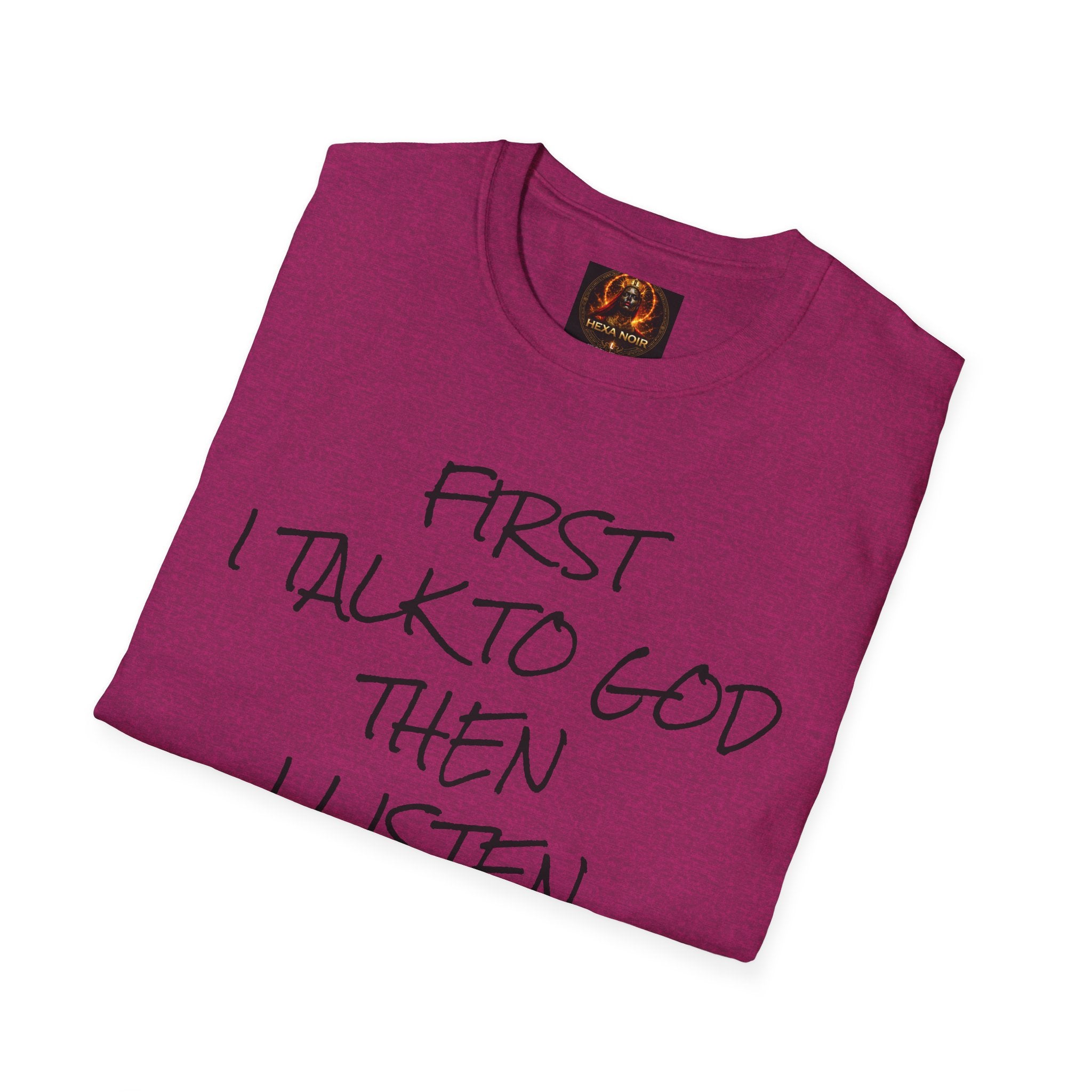 Talk to God, Then Trap Unisex Graphic Tee — Faith and Hustle