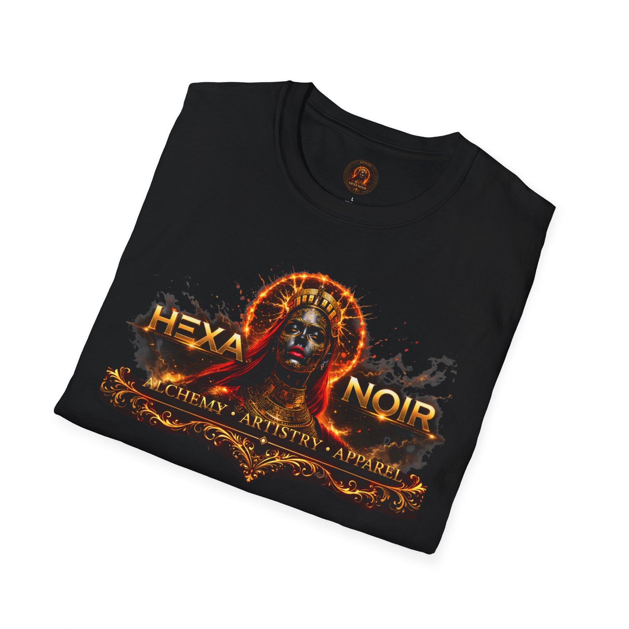Hexa Noir Gothic Fantasy Graphic T-Shirt – Black Unisex Tee