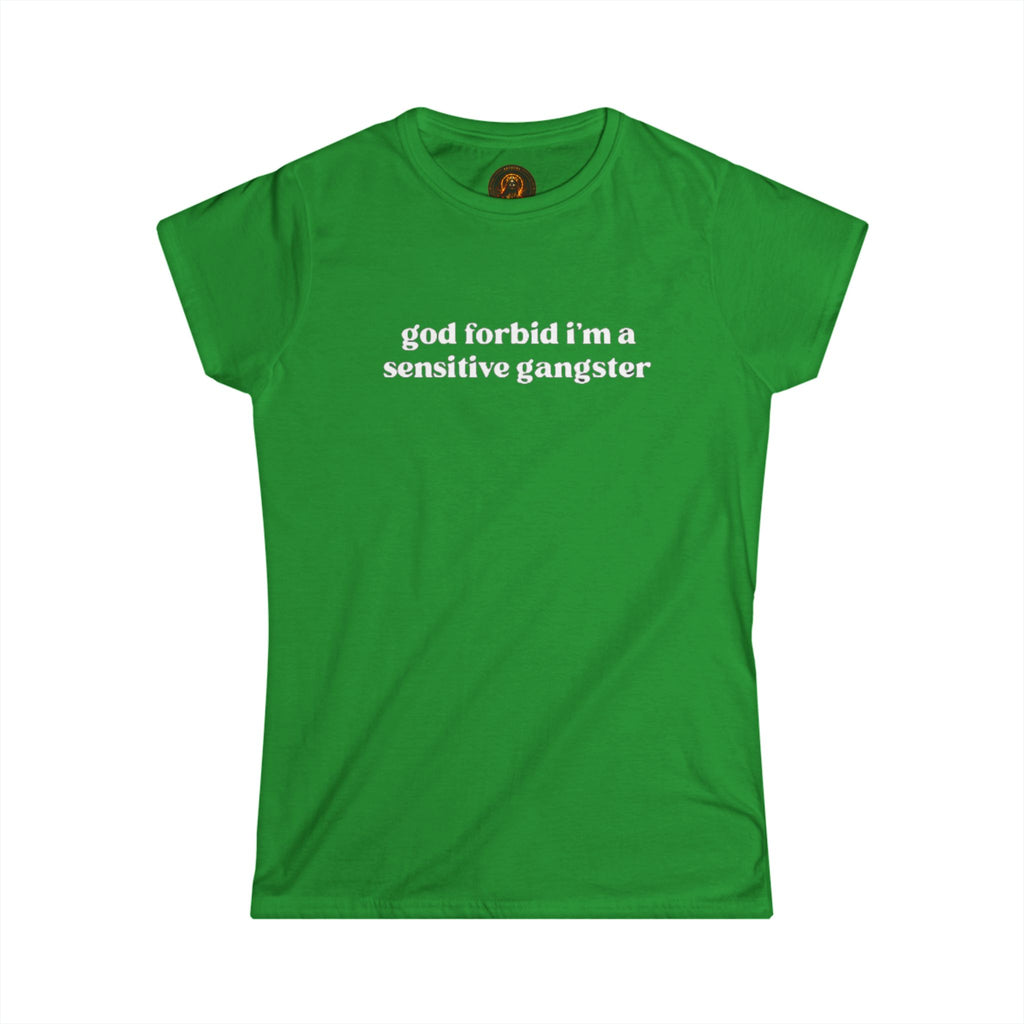 Sensitive Gangster Women's Sarcastic Graphic Tee
