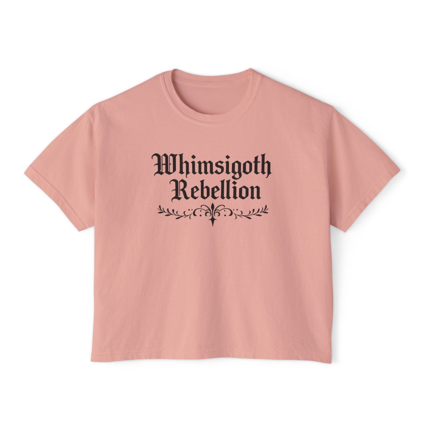 Whimsigoth Rebellion Boxy Tee — “Too Magical to Conform, Too Real to Ignore” Gothic Graphic Shirt