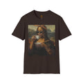Mona Lisa Sipping Tea Unisex Graphic Tee — Vintage Renaissance Art