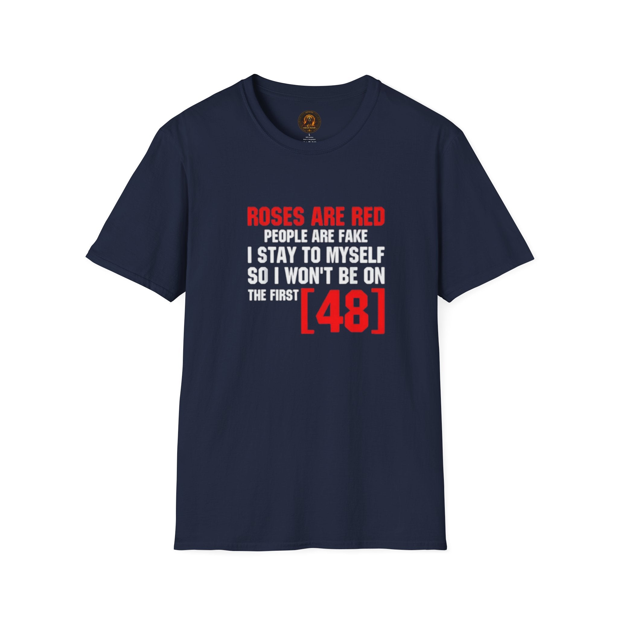 "Roses Are Red, People Are Fake" Unisex Cotton Graphic Tee