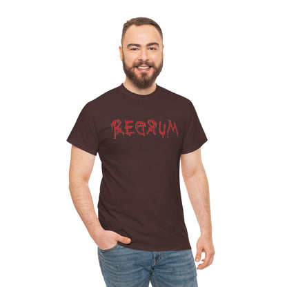 REDRUM' Design, Spooky T-Shirt, Halloween Apparel, Horror Movie Fan Gift, Unique Graphic Tee