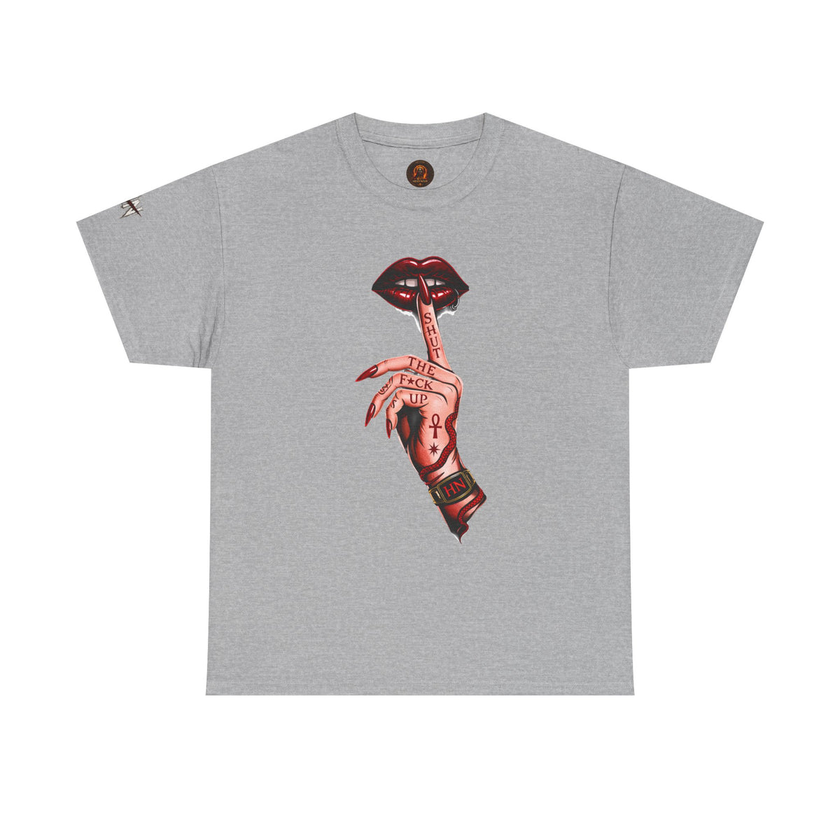 SILENCE. Statement Tee | Gothic Streetwear Shirt | Unisex Dark Aesthetic | Hexa Noir Graphic Tee
