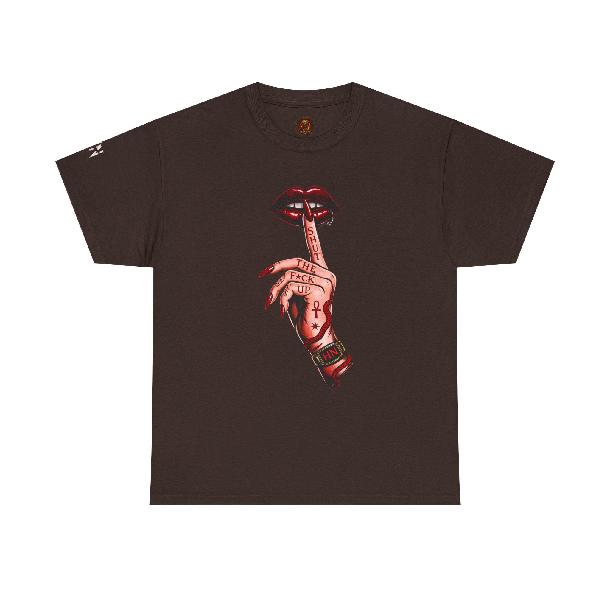 SILENCE. Unisex Statement Graphic Tee — Minimalist Dark Aesthetic