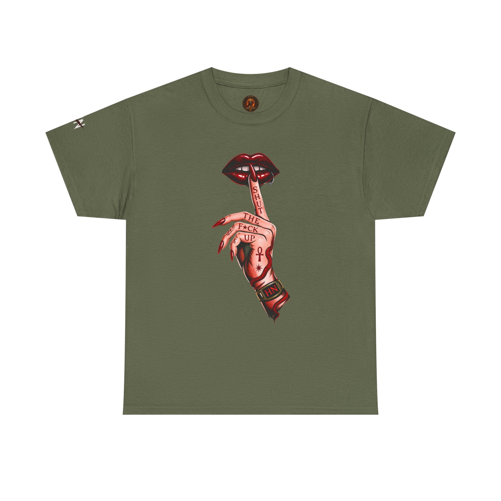 SILENCE. Unisex Statement Graphic Tee — Minimalist Dark Aesthetic