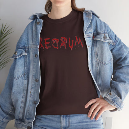 REDRUM' Design, Spooky T-Shirt, Halloween Apparel, Horror Movie Fan Gift, Unique Graphic Tee