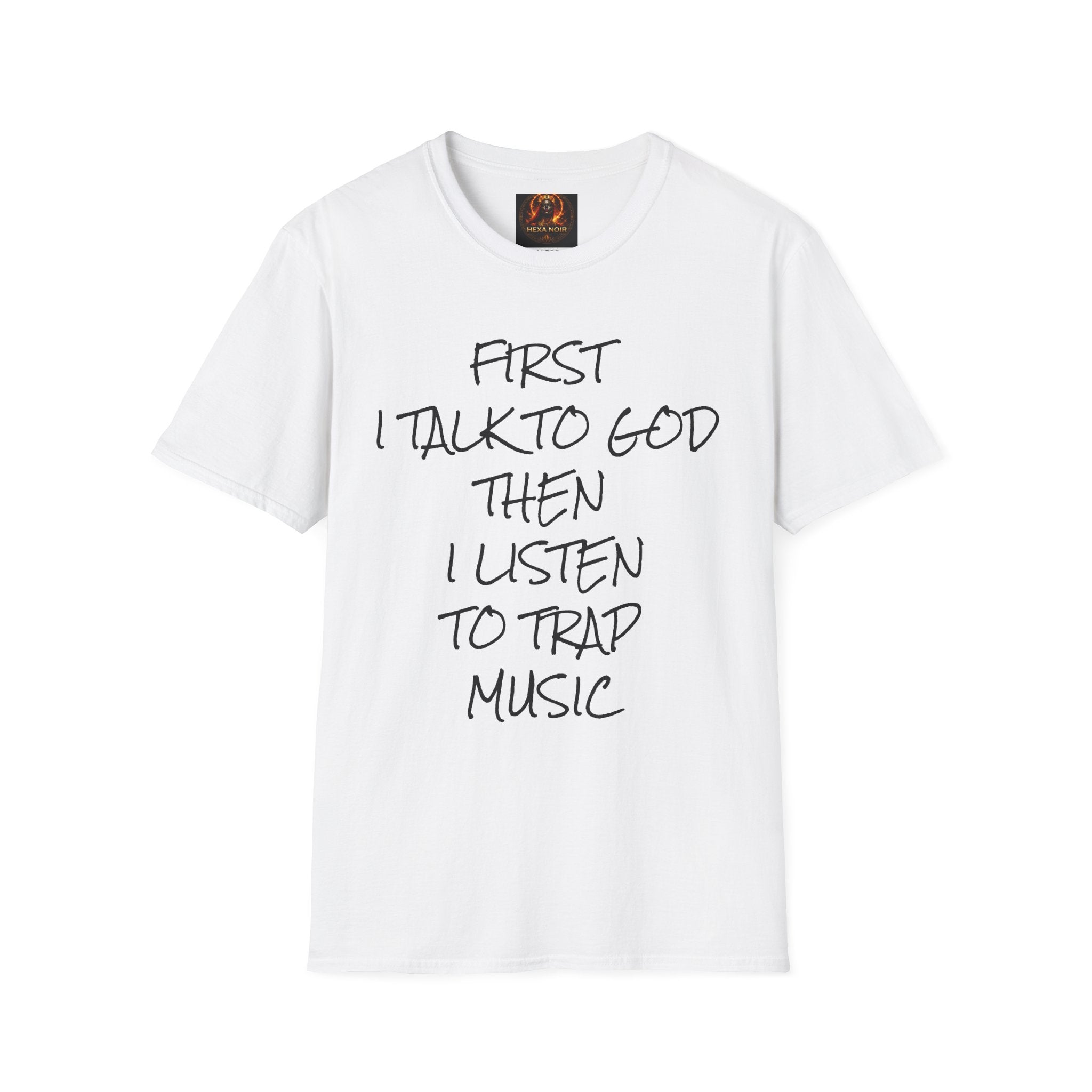 Talk to God, Then Trap Unisex Graphic Tee — Faith and Hustle