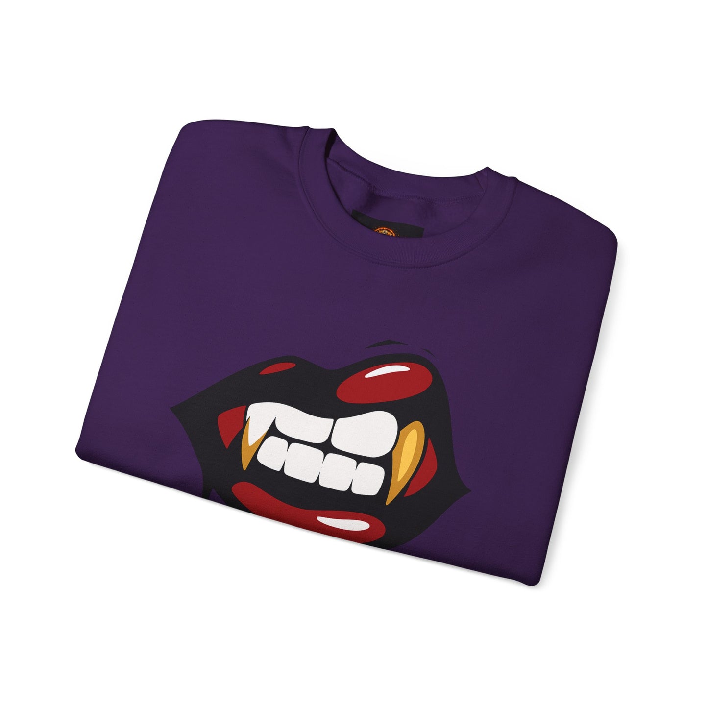 Vampire Bite Crewneck Sweatshirt | Gothic Streetwear | Dark Feminine Fashion | Edgy Alt Style |