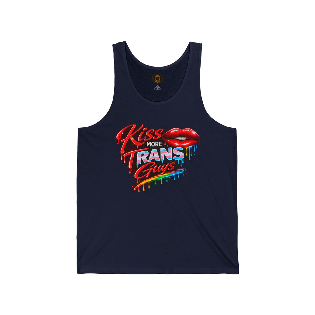 Kiss More Trans Guys Rainbow Tank| Hexa Noir Pride '26