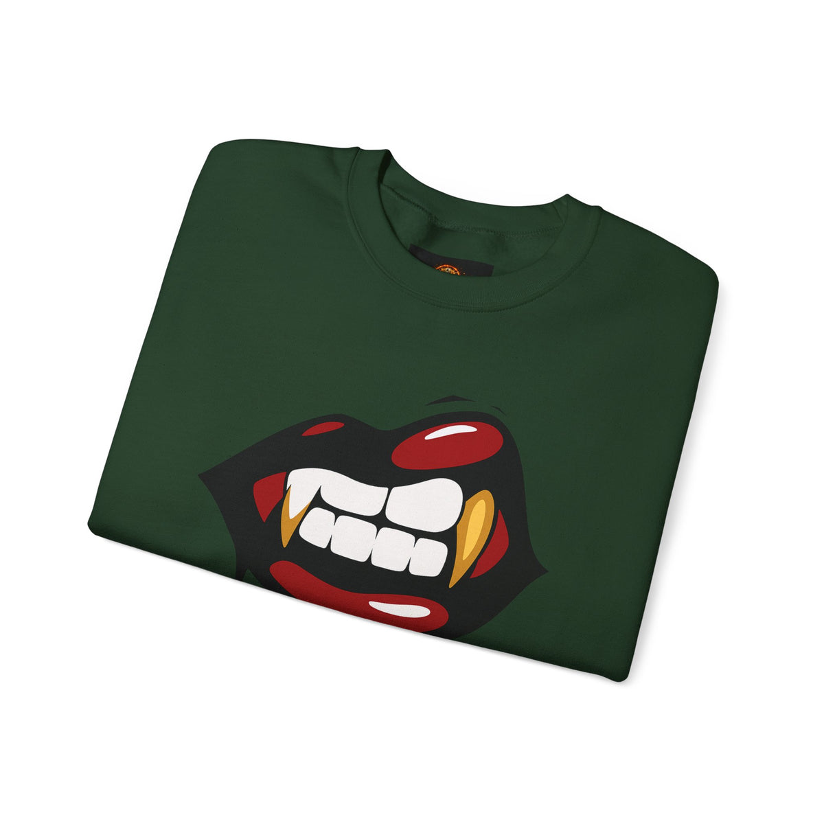 Vampire Bite Crewneck Sweatshirt | Gothic Streetwear | Dark Feminine Fashion | Edgy Alt Style |