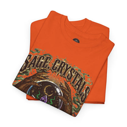Sage, Crystals, and Trap Music, Casual Wear, Gift for Music Lovers, Spiritual Tee