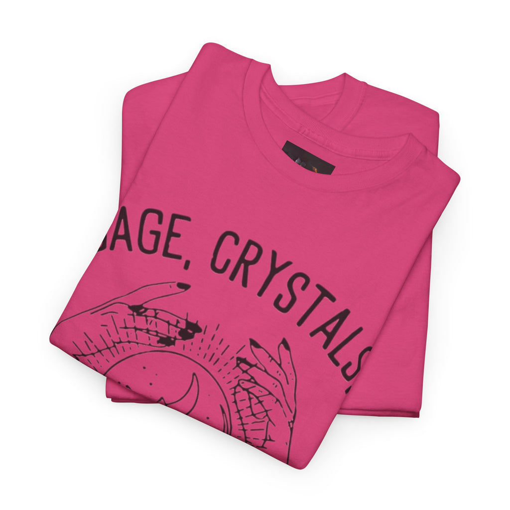Salvia, Cristalli e Trap Music, Abbigliamento casual, Regalo per amanti della musica, Maglietta spirituale