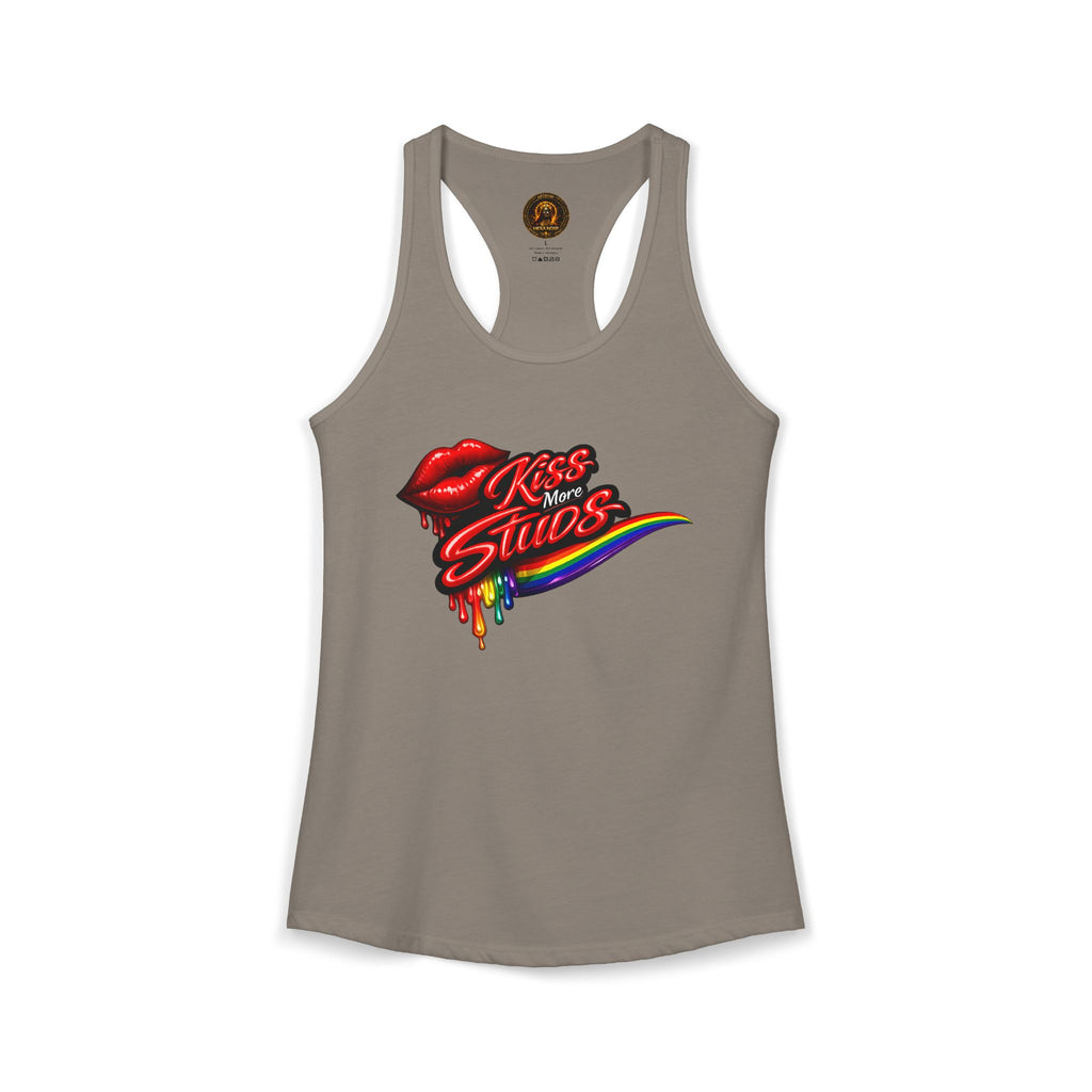 Kiss More Studs Racerback Tank  | Hexa Noir Pride '26